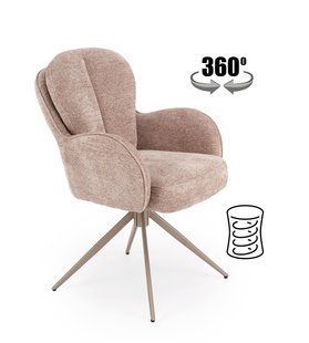 Крісло HALMAR K-592 CS з підлокітниками, темно-бежевий / кашемір, RAVEN 30