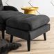 Кресло с подставкой для ног MEBEL ELITE HENRY, чёрный / чёрный