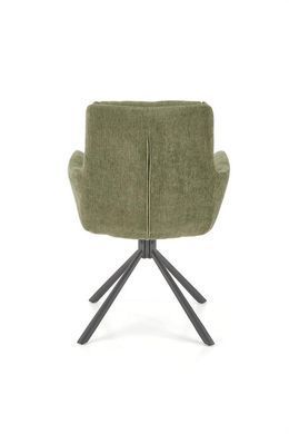 Поворотное кресло HALMAR K-495 с подлокотниками, оливковый / черный, ODIN 77