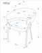 Кухонний стілець HALMAR K-609 з підлокітниками, бежевий / чорний, BALTIMORE 05