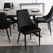 Кухонный стул MEBEL ELITE CORK, черный, велюровая ткань