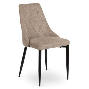 Кухонний стілець MEBEL ELITE CORK 2, бежевий / чорний, тканина