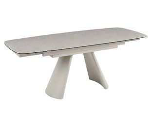 Обідній стіл INTARSIO BROOKLYN CERAMIC, 140&ndash;200 &times; 80 см, сірий матовий / кашемір