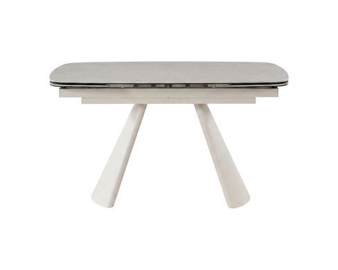 Обідній стіл INTARSIO BROOKLYN CERAMIC, 140&ndash;200 &times; 80 см, сірий матовий / кашемір