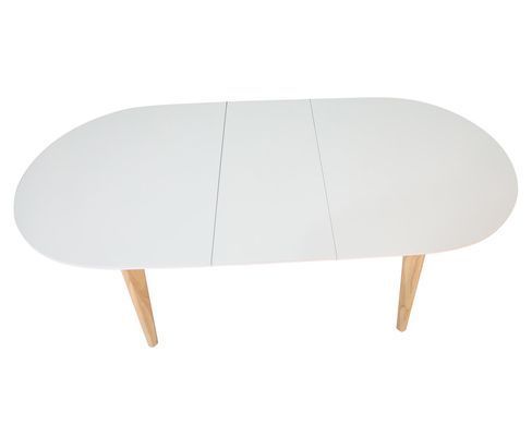 Стол INTARSIO ALBERTO CERAMIC раскладной 160&ndash;200&times;90 см, бежевый мат / натуральное дерево