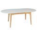 Стол INTARSIO ALBERTO CERAMIC раскладной 160&ndash;200&times;90 см, бежевый мат / натуральное дерево