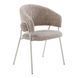 Стул INTARSIO KAY с подлокотниками, бежево-коричневый / кашемир