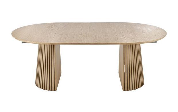 Стіл HALMAR FARGO розкладний 120&ndash;210&times;120 см, натуральний