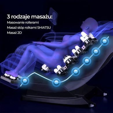Массажное кресло MEBEL ELITE VX MAX, коричневый / чёрный корпус