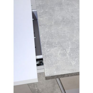 Стол INTARSIO TORINO раскладной 140&ndash;180&times;80 см, белая аляска РЕ / индастриал
