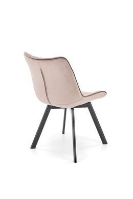 Поворотный стул HALMAR K-520, бежевый / черный, BLUVEL 40