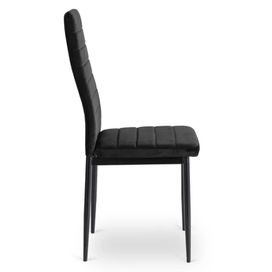 Кухонный стул MEBEL ELITE NARIS, черный, велюровая ткань