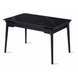 Стіл INTARSIO BONN CERAMIC розкладний 130&ndash;180&times;80 см, чорний матовий