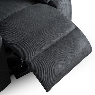Кресло мягкое раскладное с реклайнером MEBEL ELITE JASPER Черный