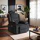 Кресло мягкое раскладное с реклайнером MEBEL ELITE JASPER Черный