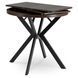 Стол MEBEL ELITE DORIAN раскладной 80&ndash;160&times;80 см, орех / черный