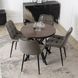 Стол MEBEL ELITE DORIAN раскладной 80&ndash;160&times;80 см, орех / черный