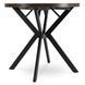 Стол MEBEL ELITE DORIAN раскладной 80&ndash;160&times;80 см, орех / черный