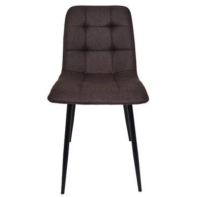 Кухонный стул INTARSIO MIA TEX, коричневый / черный