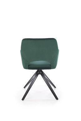 Крісло HALMAR K-535 з підлокітниками, темно-зелений / чорний, BLUVEL 78