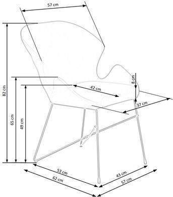 Кухонный стул HALMAR K-453, темно-зеленый / черный, BLUVEL 78