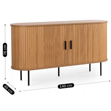 Комод MEBEL ELITE TRISH 140, дуб