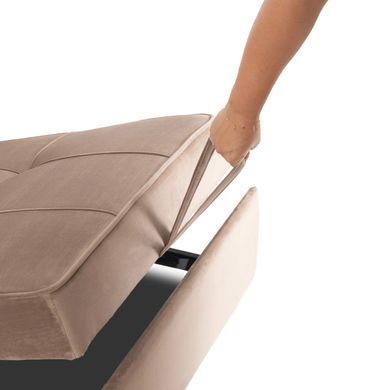 Кресло мягкое раскладное MEBEL ELITE SOLOR Welur Бежевый