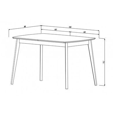 Стол INTARSIO EXEN 120&times;80 см, серый / дерево
