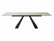 Стіл SIGNAL SALVADORE CERAMIC розкладний 160&ndash;240&times;90 см, Onice Oro бежевий глянцевий / чорний матовий