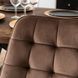 Стілець MEBEL ELITE RICK, коричневий / чорний, велюрова тканина