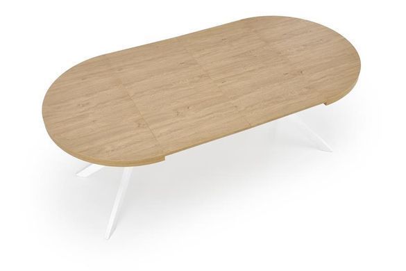 Стол HALMAR PERONI раскладной 100&ndash;250&times;100 см, дуб золотой / белый
