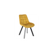 Стілець MEBEL ELITE RICK, гірчичний / чорний, велюрова тканина