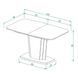 Стол INTARSIO AVALON D/L раскладной 140&ndash;180&times;80 см, дуб крафт серый / латте