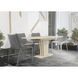 Стол INTARSIO AVALON D/L раскладной 140&ndash;180&times;80 см, дуб крафт серый / латте