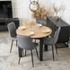 Стол MEBEL ELITE HARRY раскладной 102&ndash;142&times;102 см, дуб артизан / черный