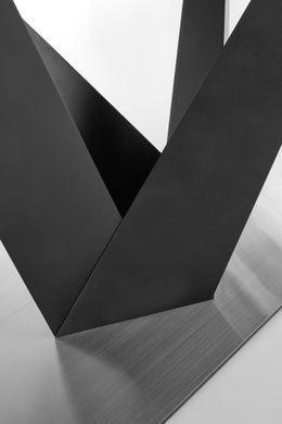 Стол HALMAR PATRIZIO раскладной 160&ndash;200&times;90 см, тёмно-серый / чёрный