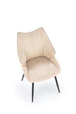 Стул HALMAR K-543, бежевый / черный, VARDO 28