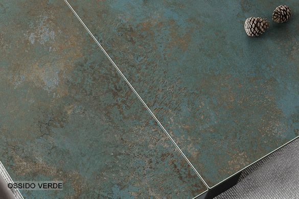 Стіл SIGNAL WESTIN CERAMIC OSSIDO VERDE розкладний 160&ndash;240&times;90 см, бірюзовий / чорний мат