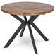 Стол MEBEL ELITE DORIAN раскладной 80&ndash;160&times;80 см, дуб рустик / черный
