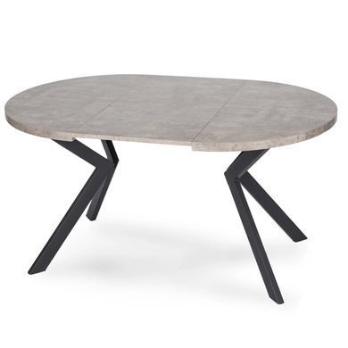Стол MEBEL ELITE DORIAN раскладной 80&ndash;160&times;80 см, бетон / черный