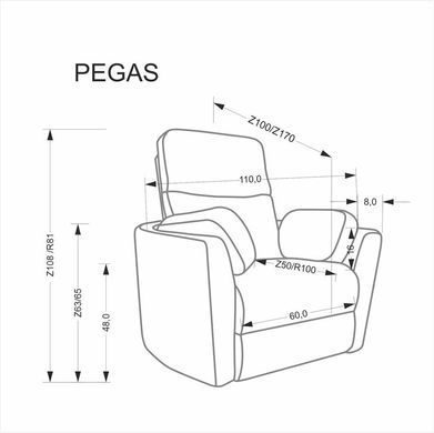 Кресло HALMAR PEGAS, бежевый