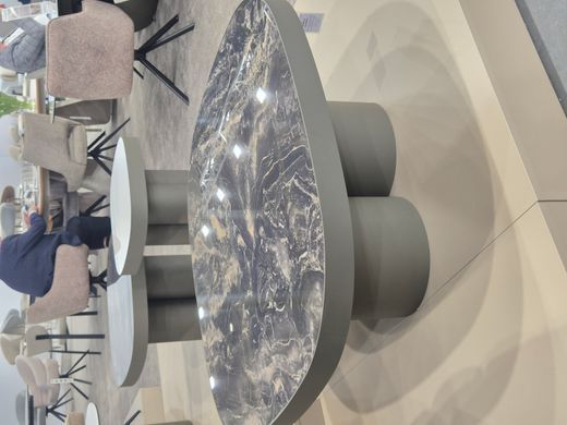 Журнальный столик SIGNAL STELLA A, чёрный глянцевый / медный, 100 &times; 100 &times; 38 см