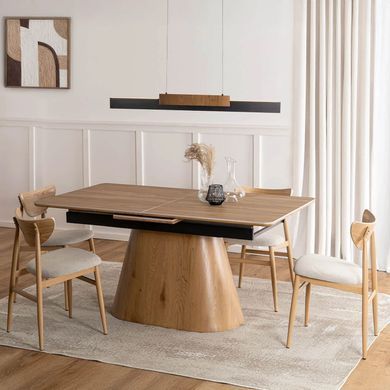 Стол MEBEL ELITE LIZBONA раскладной 160&ndash;200&times;90 см, дуб