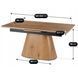 Стол MEBEL ELITE LIZBONA раскладной 160&ndash;200&times;90 см, дуб