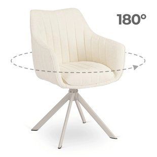 Кухонний стілець MEBEL ELITE BAJA BOUCLE, кремовий / кашемір
