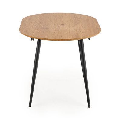Стол HALMAR COLORADO раскладной 120&ndash;160&times;80 см, золотой дуб / чёрный