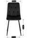 Кухонний стілець MEBEL ELITE ROBIN, чорний, велюрова тканина
