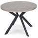 Стіл MEBEL ELITE LUGO розкладний 90&ndash;190&times;90 см, бетон / чорний