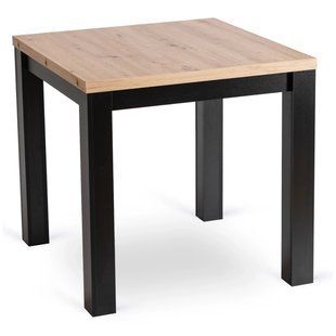 Стіл MEBEL ELITE MAX розкладний 80&ndash;160&times;80 см, дуб артизан / чорний