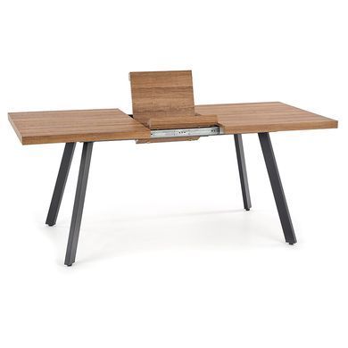 Стол HALMAR BERLIN раскладной 140&ndash;180&times;85 см, орех медовый / чёрный
